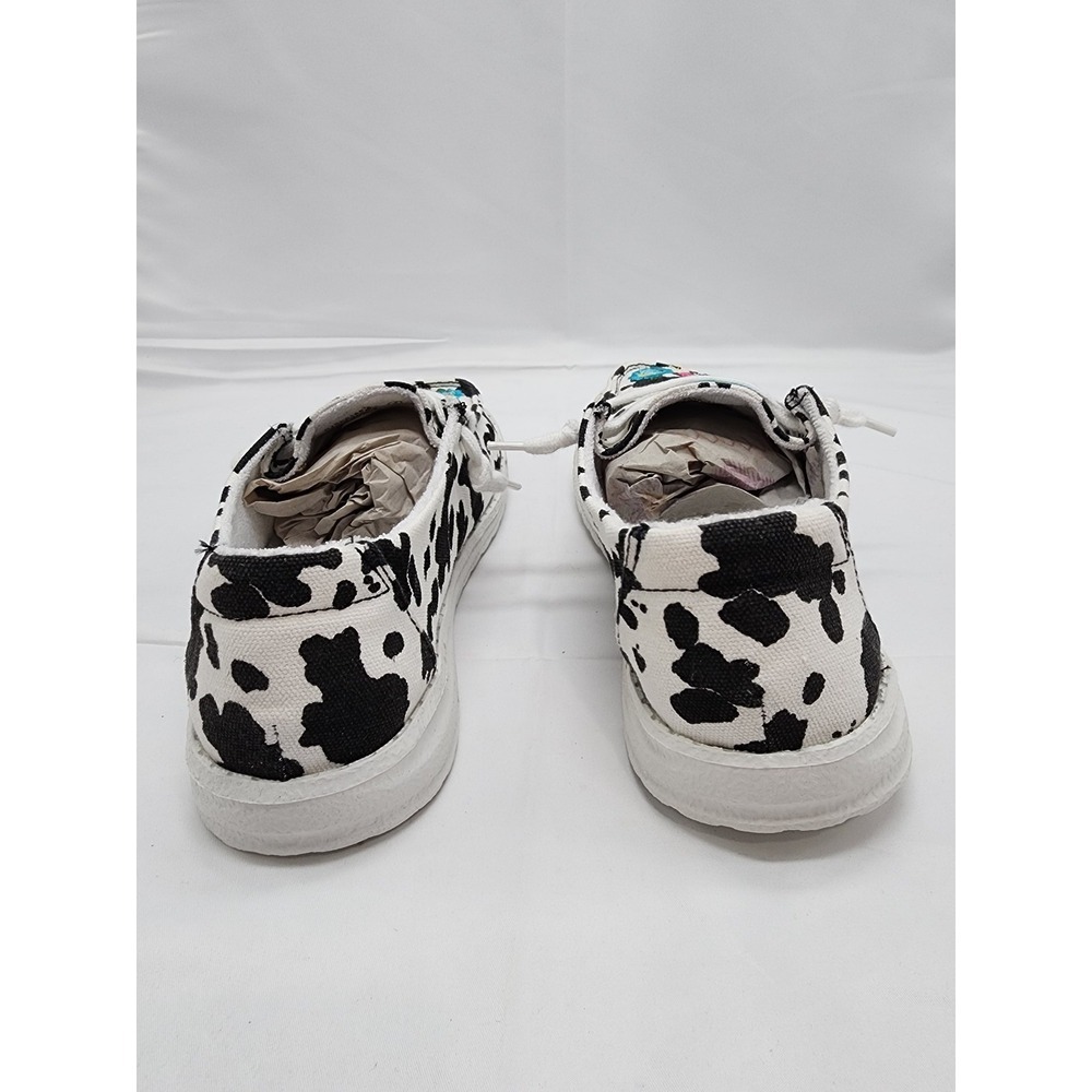 Gypsy Jazz Embroidered Cow Print Slip-On Casual Shoes Women's Sz 7 - Picture 5 of 9